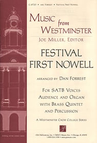 Festival First Nowell SATB choral sheet music cover Thumbnail